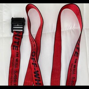 OFF WHITE BELT RED